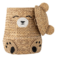 Panier de rangement multifonctionnel en rotin et jacinthe d'eau coloré, écologique, en forme d'animal, pour chambre d'enfant - Vente en gros KV NATURAL HOME