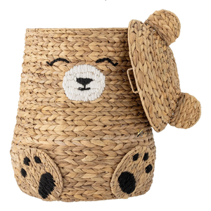 Paniers de rangement en jacinthe d'eau colorés en forme d'animaux pour la chambre des enfants, vente en gros - Product Image 1