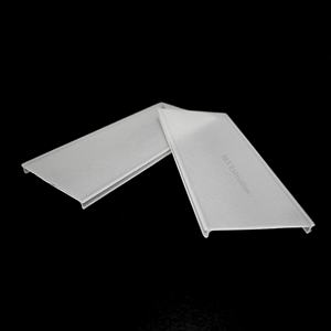Perfil de difusor de luz de pantalla lineal de acrílico PMMA personalizado moderno costero mate/esmerilado/transparente/prisma LED plástico - Product Image 1