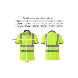 เสื้อผ้าสะท้อนแสงโพลีเอสเตอร์แบบปรับแต่งได้ เสื้อยืดทำงานกันน้ำสะท้อนแสงสูง เสื้อกั๊กและแจ็คเก็ตสะท้อนแสง - Product Image 1