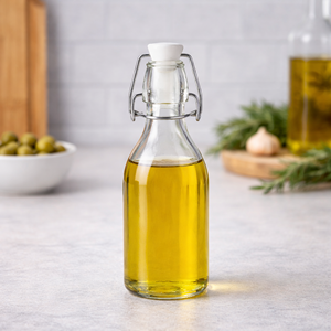 Botella de Vidrio <span class=keywords><strong>con</strong></span> Tapa Abatible de 350ml / 500ml / 1000ml, Reutilizable, para Agua, Jugo, Aceite - Product Image 2