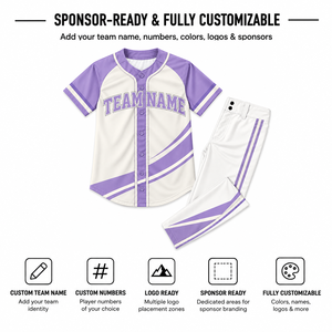 Ensemble de maillots de baseball de qualité supérieure à manches courtes 100% polyester respirant avec nom d'équipe imprimé pour adultes - Product Image 2