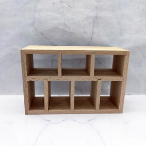 Estante de almacenamiento de madera en miniatura, escala 1:12, muebles para casa de muñecas, estante de exhibición, decoración moderna, artesanía para mayores de 14 años - Product Image 1