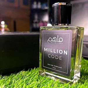 Parfum unisexe 50 ml, flacon en verre transparent, bouchon noir, spray aromatique longue durée, haute concentration EDP Million Code Eau De Parfum - Product Image 3