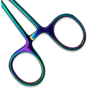 Ensemble chirurgical de pinces hémostatiques et ciseaux en titane arc-en-ciel – Construction durable en acier inoxydable pour une coupe et un serrage précis et facile - Product Image 5
