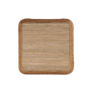 Mesa de centro con acento superior de madera maciza para sala de estar Muebles elegantes - Product Image 6