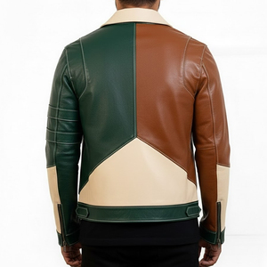 Veste en cuir élégante et tendance pour hommes, vente en gros, haute qualité, design personnalisé, veste en cuir véritable confortable pour l'hiver - Product Image 2