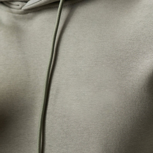 Survêtement gris clair à capuche pour homme, manches longues, couleur unie, décontracté, avec poches latérales, coupe classique, pour l'automne - Product Image 5