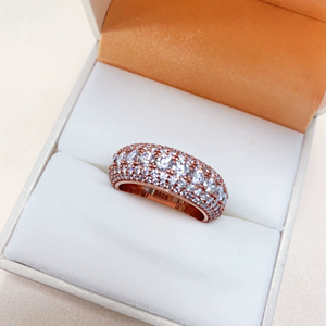 Bubble Full Band <b>Ring</b> 5 Row Eternity <b>Ring</b> GRA 925 Solid Silver Moissanite <b>Ring</b> Iced Out <b>Men</b> Diamond <b>Ring</b> Iced Out Jewelry - Product Image 2