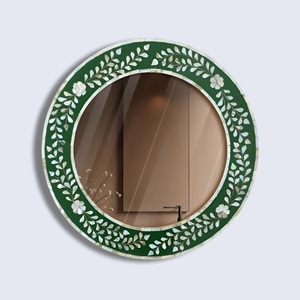 Espejo Floral de Madreperla de Alta Calidad, Decoración para Colgar en la Pared, para Dormitorio y Sala de Estar, Hecho a Mano, OEM, Personalizado - Product Image 1