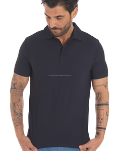 Men's 100% Cotton for T-<b>Shirt</b> Casual Formal <b>Button</b>-Down Collar Solid Pattern Embroidered Breathable Knitted Fabric <b>Half</b> Sleeve - Product Image 1