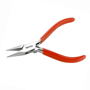 Pince à bec effilé de haute performance de qualité supérieure, 120 mm, en acier inoxydable, pointe de précision, poignées ergonomiques en PVC, pour bijoux - Product Image 1