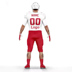 Men Custom Sublimation Printed Anti-Bacterial Quick Dry Sportswear Infants <b>Toddlers</b> American Football Jerseys Plus Size OEM - Product Image 5