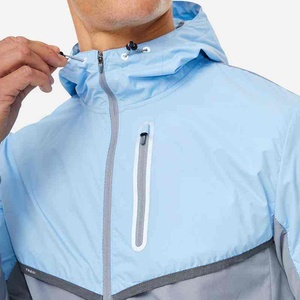 Stylish windbreaker tracksuit lightweight <b>waterproof</b> <b>set</b> with hood jacket and pants ideal for sports training or fitness wear - Product Image 5