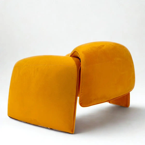 Offres groupées Usine OEM Fauteuil de salon Le Club D4050 Mousse ignifuge Cadre en contreplaqué courbé Tissu/PVC Sièges de loisirs - Product Image 1