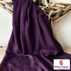 Breathable <b>Scarf</b> Woven Textile Factory Cotton Viscose Polyester Blend Lightweight Solid Color Fabric Wholesale B2B - Product Image 3