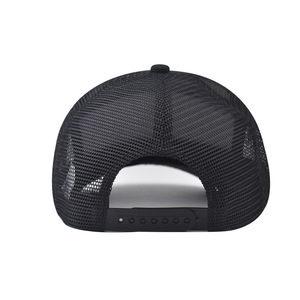 Wholesale Blank Navy Blue Custom Made Embroidery Logo 7 Panel Cotton Snapback Trucker <b>Hats</b> for Men Women - Product Image 2