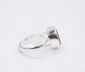 Handcrafted Natural <b>Citrine</b> <b>Ring</b> 925 Sterling Silver Bezel Oval Cut Crystal Jewelry Wedding, Anniversary Gift - Product Image 4