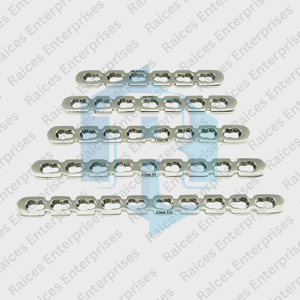 RAICES ENTERPRISES Placas de Reconstrucción de Acero Inoxidable de 3.0mm con Certificación CE X6-X10 para Cirugía Veterinaria con Tornillos Corticales - Product Image 2