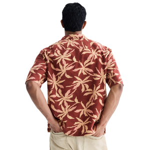 Camisa de muselina de corte relajado para hombre, informal, de manga corta, ligera, transpirable, con botones, para verano, vacaciones, playa. - Product Image 2