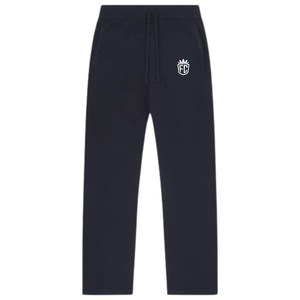 Navy Knitted Jogger <b>Pants</b> Unisex Soft Knit Sweatpants Elastic Waist Casual Lounge Streetwear Winter Warm Custom Sizes - Product Image 1