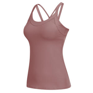 Summer Workout tank Top Women Sport Compression Yoga <b>Bra</b> Padded Cropped <b>Cami</b> tank Tops for Woman - Product Image 6