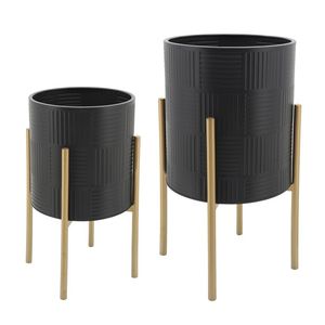 Macetero Decorativo de Metal con Soporte, Macetero de Estilo Antiguo para Decoración del Hogar, Maceta, Soporte para Plantas, Macetero Contemporáneo, Macetero de Diseño - Product Image 6