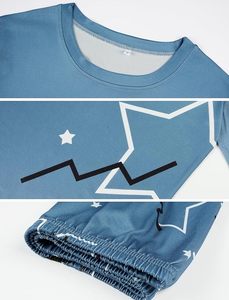 Men's Short Sleeve Pajama Set <b>Summer</b> Breathable Soft Sleepwear Loungewear Cozy <b>PJs</b> - Product Image 5