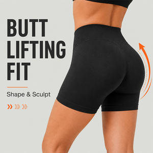 <b>Women</b> Mid Waist <b>Black</b> Biker <b>Shorts</b> Canvas Spandex Polyester Knitted Breathable Sporty Fit Drawstring Elastic Waist Regular Style - Product Image 3