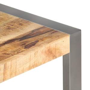 Tavolino da Caffè in Legno di Mango Grigio Resistente, Arredamento Durevole ed Elegante - Product Image 4