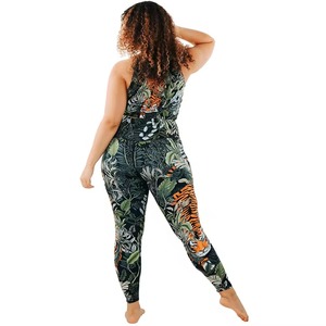 Custom Oversize OEM Transformation Printed Yoga Women's <b>Sets</b> 2 Piece Yoga <b>Set</b> Women Breathable Sweat Wicking High Waist Leggings - Product Image 5