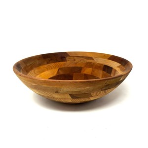 Vintage Acacia <b>Wood</b> Fruit Bowl - Handcrafted Wholesale - Aqdus Saleem - Product Image 4