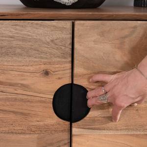 Mueble para TV Vandana Silver Grain de 4 puertas en madera de acacia Spot 180 cm - Product Image 5