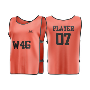 Custom Logo Sublimated Printed Men's Soccer Bib Shirts 100% Polyester Ecofriendly Moisture Wicking Quick Dry Breathable Bibs - Product Image 1