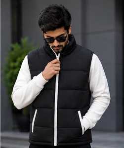 Gilet d'hiver matelassé unisexe, veste sans manches légère et chaude, veste décontractée pour l'extérieur - Product Image 3