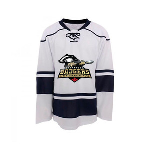 Jersey de Hockey sobre Hielo Personalizado, Sublimado, 100% Poliéster, Tela de 220g, Alta Calidad, Antibacteriano, Cuello en V, Ropa Deportiva - Product Image 3