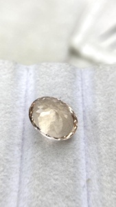 Pierre naturelle certifiée Morganite de forme ovale avec une couleur et un lustre excellents, Beryl naturel de 4,51 carats, nette à la loupe - Product Image 6