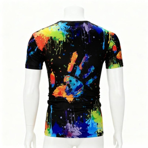 T-shirts personnalisés en gros imprimés par sublimation, respirants, à séchage rapide, en polyester, pour le sport et le streetwear, avec motifs graphiques, OEM ODM, approvisionnement B2B - Product Image 3