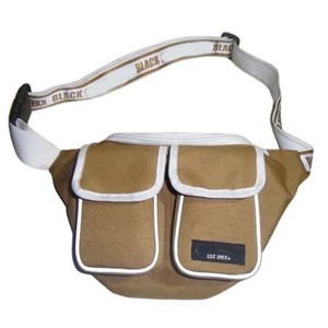 Multi-Functional Corduroy Waterproof Zipper Closure Barrel-shaped Waist Bag Men Women Sports Crossbody <b>Letter</b> Fashion Gift - Product Image 2