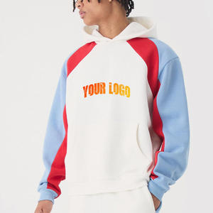 Sweat-shirts à capuche en molleton de coton épais de haute qualité OEM, logo personnalisé, épaules tombantes, style hip-hop, basiques pour hommes, chauds pour l'hiver - Product Image 4