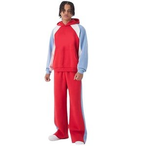 Pantalon de survêtement streetwear coupe large en molleton de coton léger pour homme, coupe oversize, coupe-vent, imprimé par transfert thermique, design personnalisé - Product Image 1