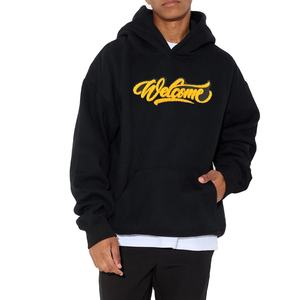 Sudaderas con capucha bordadas de poliéster a la moda Diseño de logotipo deportivo personalizado Personalización a granel Sudaderas con capucha informales para hombres - Product Image 1