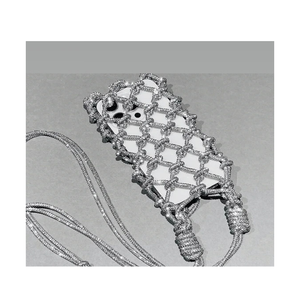 New Arrival Boho Chic Handcrafted Macramé Phone Purse with Decorative Beads - Product Image 6