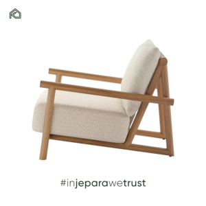 Canapés et chaises longues en teck pour l'extérieur, modernes, avec coussins, pour appartements et hôtels - Sunny - Product Image 5