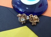 AMAIRA JEWELS Cute Animal Shape Classic <b>Stud</b> Earrings Crystal Rhinestone Ruby Eyes Women's Everyday Wear Jewelry <b>Silver</b> Gold - Product Image 4