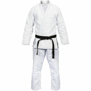 Kimono de Jiu Jitsu MMM Sports de alta calidad, chaqueta brasileña de BJJ-Jiu Jitsu 100% algodón con impresión de logotipo personalizado en la parte delantera. - Product Image 4