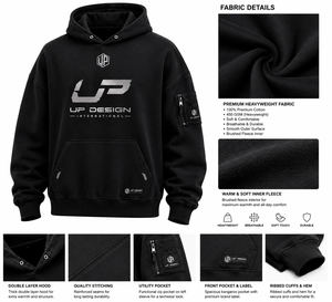 เสื้อฮู้ดดี้ผ้าฝ้ายแท้ 100% หนานุ่มสำหรับฤดูหนาว ผู้ชาย สวมหัว แบบสวม ผลิตโดย OEM ODM - Product Image 5