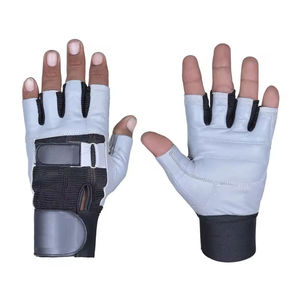 Wholesale Unisex Half-Finger PU Gym <b>Gloves</b> with Adjustable Wrist Strap Non-Slip for Sports <b>Weight</b> Lifting Bodybuilding Running - Product Image 6
