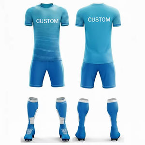 Maillot de football pour adultes de haute qualité, personnalisé avec logo et numéros, impression numérique, séchage rapide, spandex/polyester, uniforme de football d'été - Product Image 4