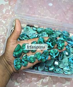 Piedras Preciosas Sueltas de Crisocola y Malaquita 100% Naturales, Cabujón para Joyería, Piedra Mineral, Espécimen de Malaquita - Product Image 2